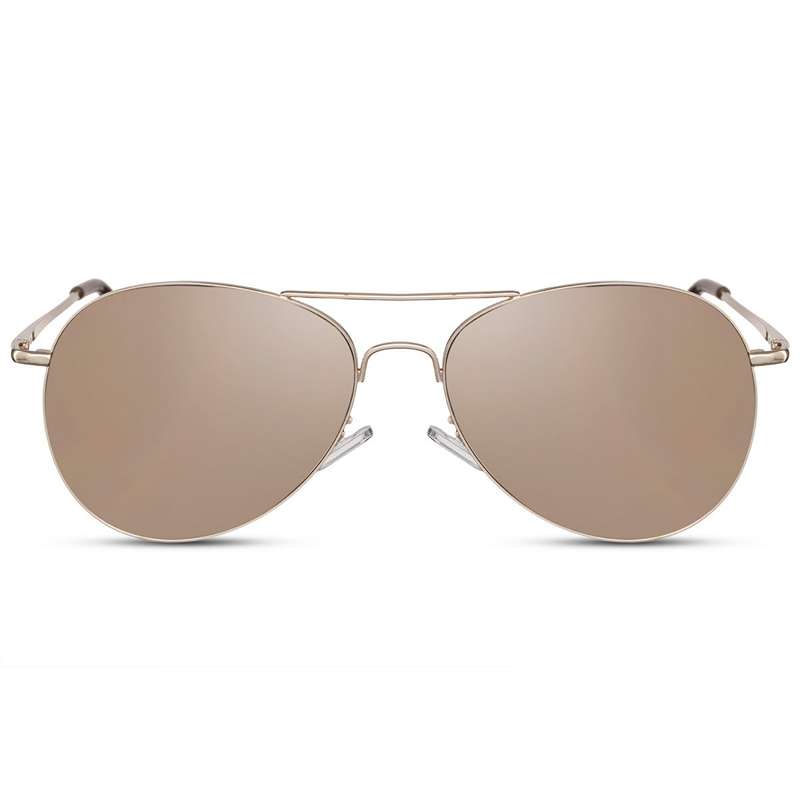 Locs Aviator Style Solbriller – Guld Spejl