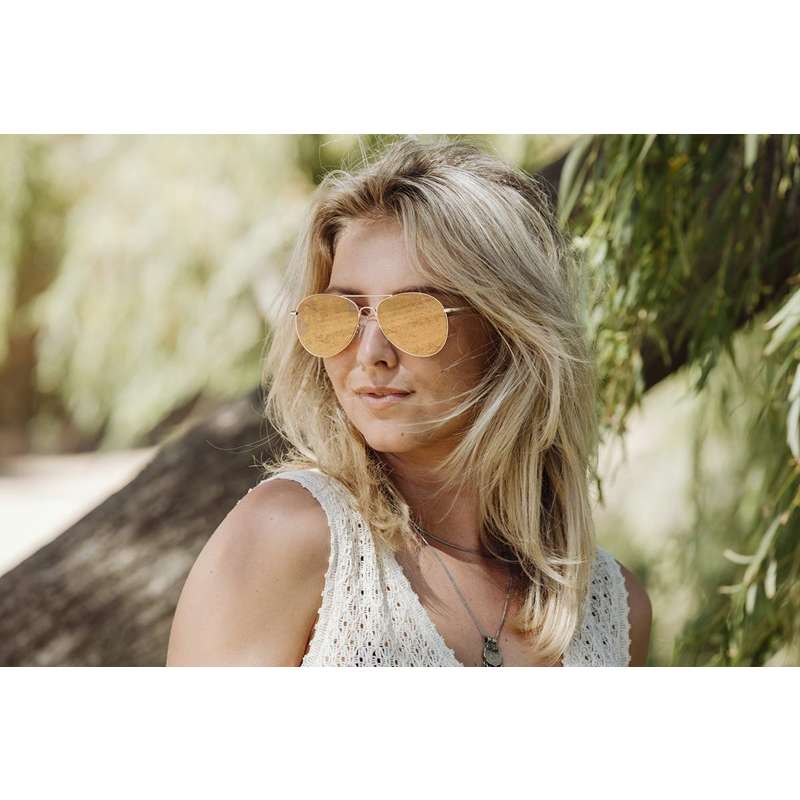 Locs Aviator Style Solbriller – Guld Spejl