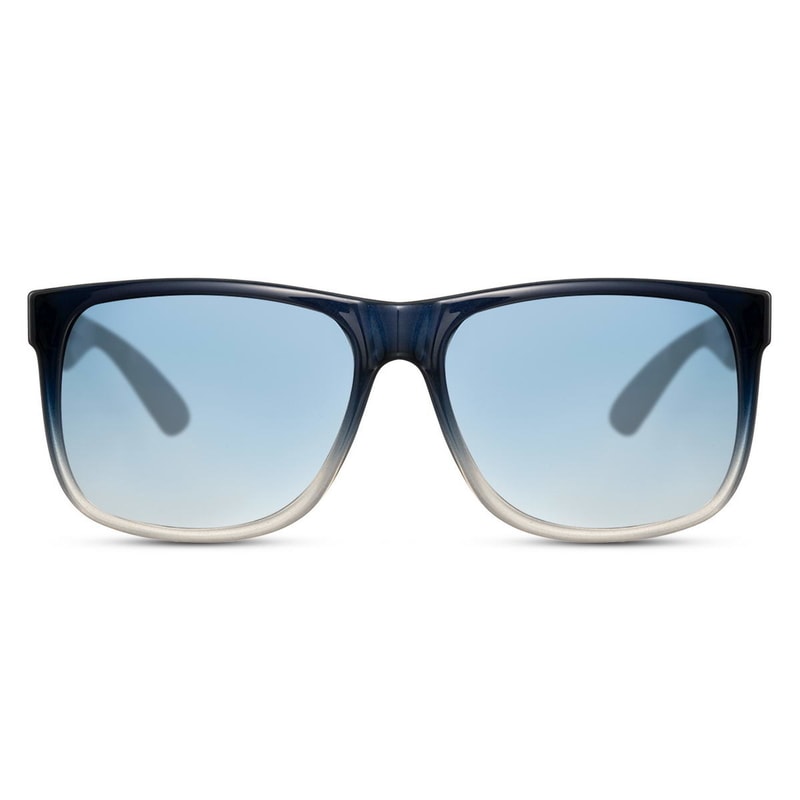Locs Blå Fade Wayfarer Champ Solbriller – Blå Glas