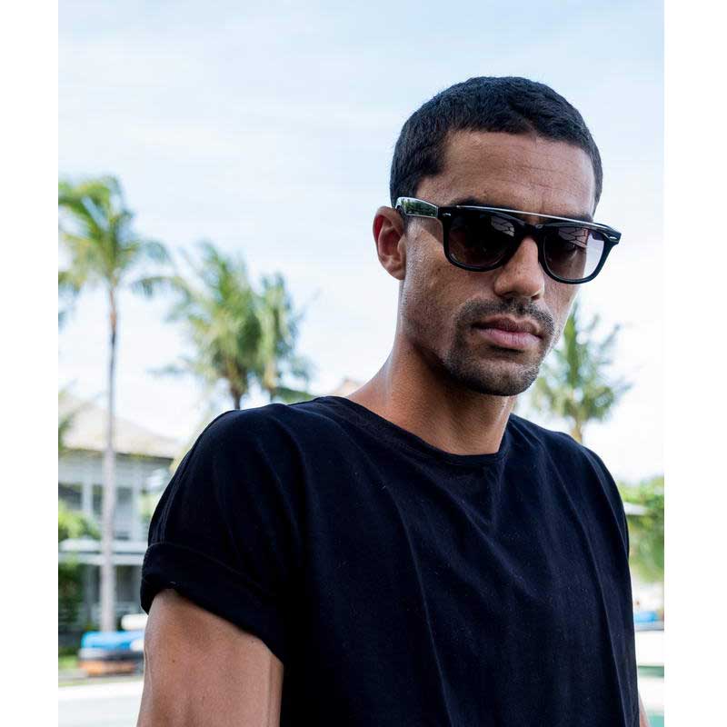 Locs Bridge Wayfarer Solbriller – Sorte