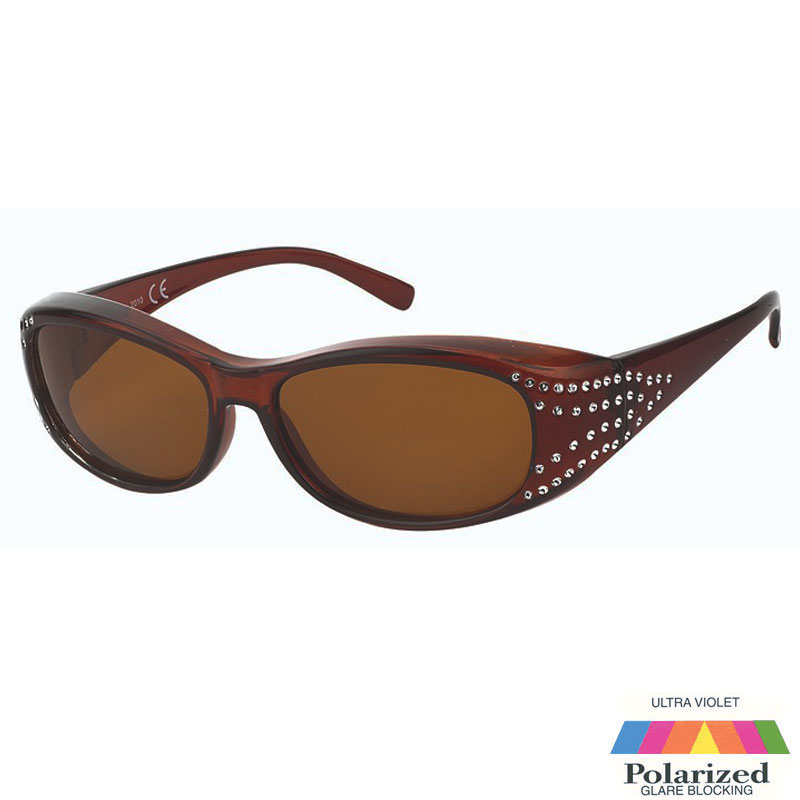 locs Brune Fit-Over Solbriller – Monaco | Brune glas