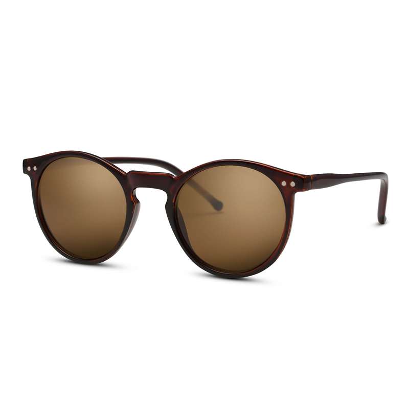 locs Brune runde solbriller | Nantes – Brune glas