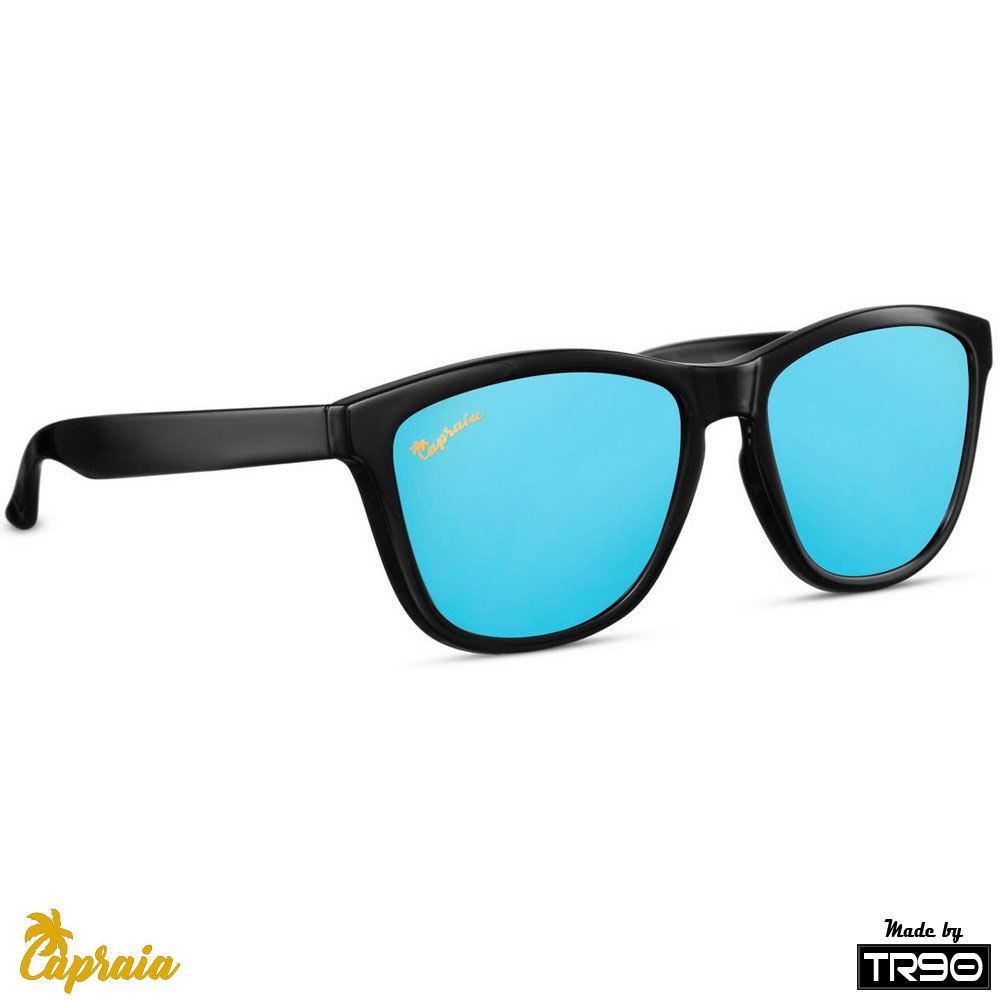 Locs Capraia Durella – Sort Stel Og Blå Spejlglas