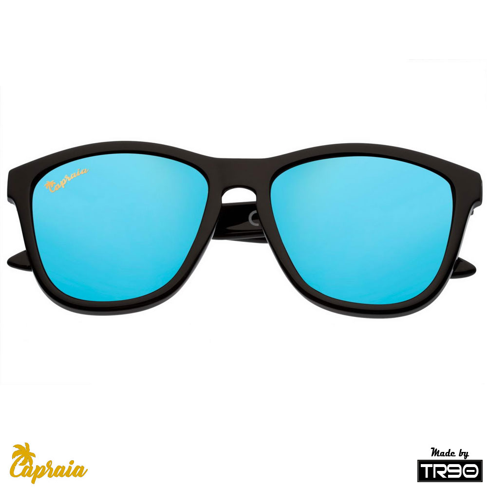 Locs Capraia Durella – Sort Stel Og Blå Spejlglas