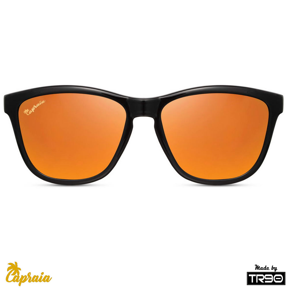 locs Capraia Durella – Sort stel og orange spejlglas