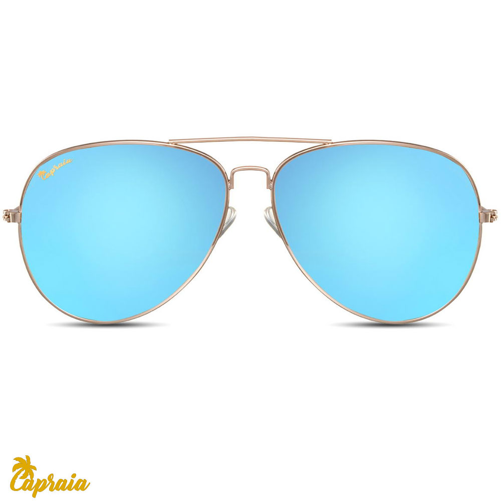 locs Capraia Nasco – Guld stel og blå spejlglas