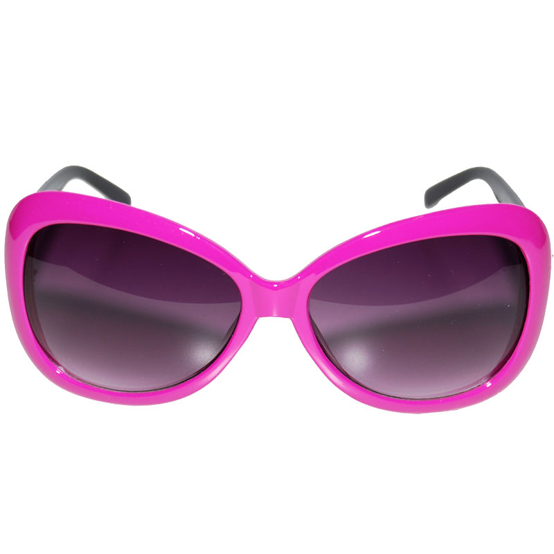 Locs Dame Solbriller Med Hjerter – Pink Og Sort