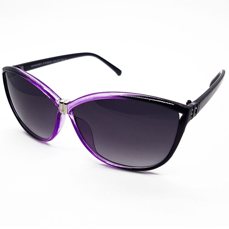 locs Diamant Cateye Solbriller – Lilla