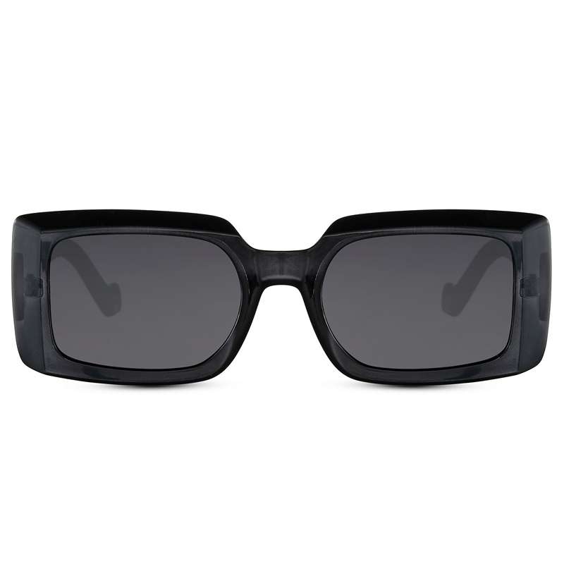 Locs Firkantede Mørke SOME Solbriller – Mørke Glas