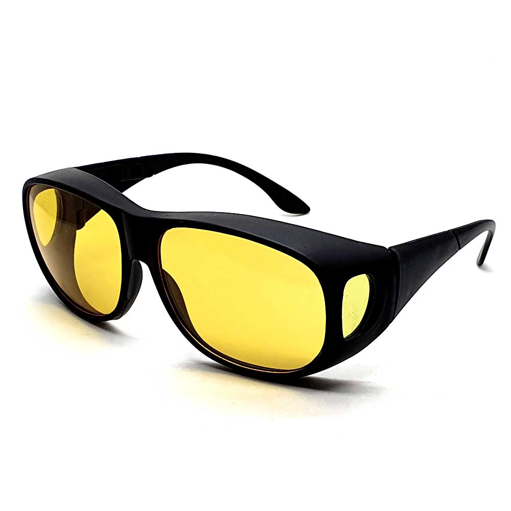 locs Fit Over Natkørebriller – Matsort stel