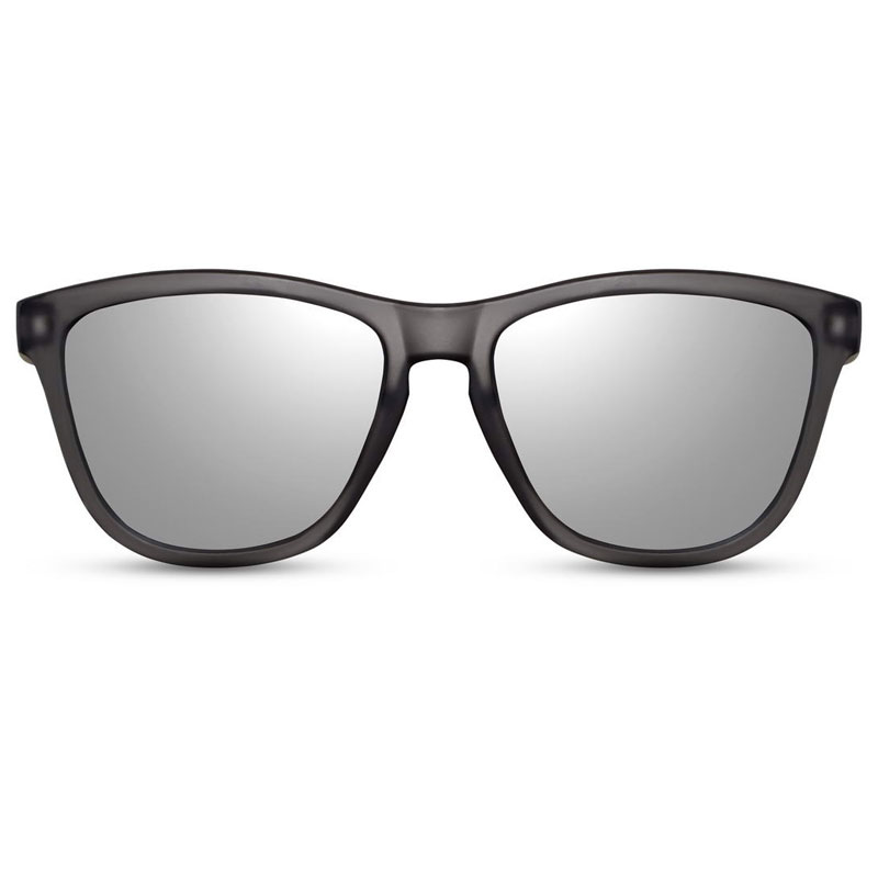 Locs Grå Wayfarer Style Solbriller – Sølv Spejlglas