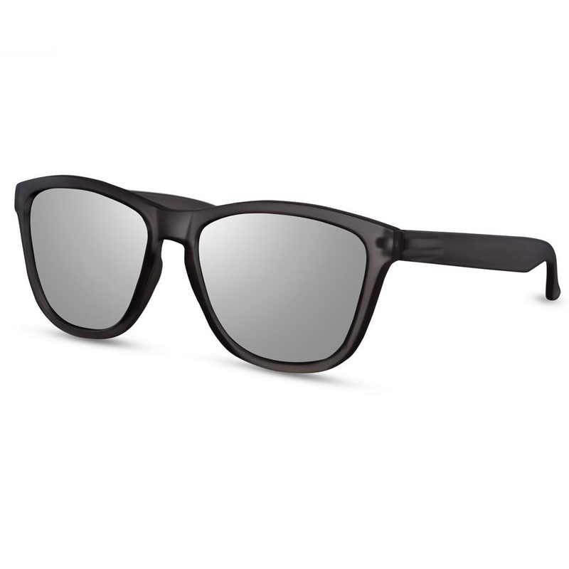 locs Grå Wayfarer Style Solbriller – Sølv Spejlglas