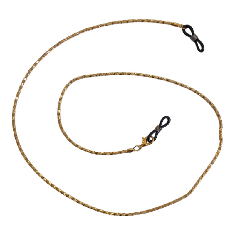 Locs Guld Brillekæde – Design 2