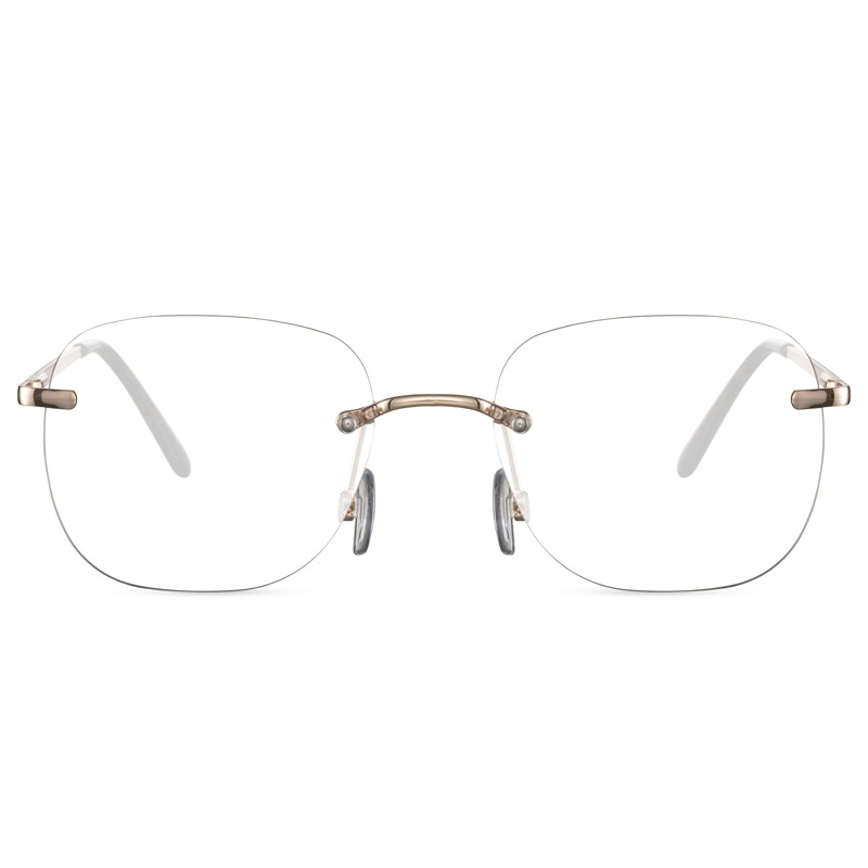 Locs Guld Metal Y2K Briller Uden Styrke