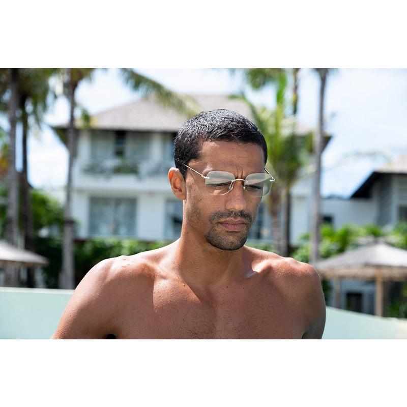 Locs Guld Metal Y2K Briller Uden Styrke