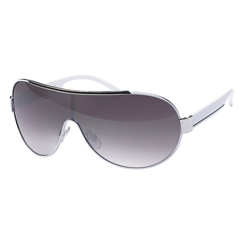 locs Hvide shield solbriller – Tokyo | Mørkt fade glas