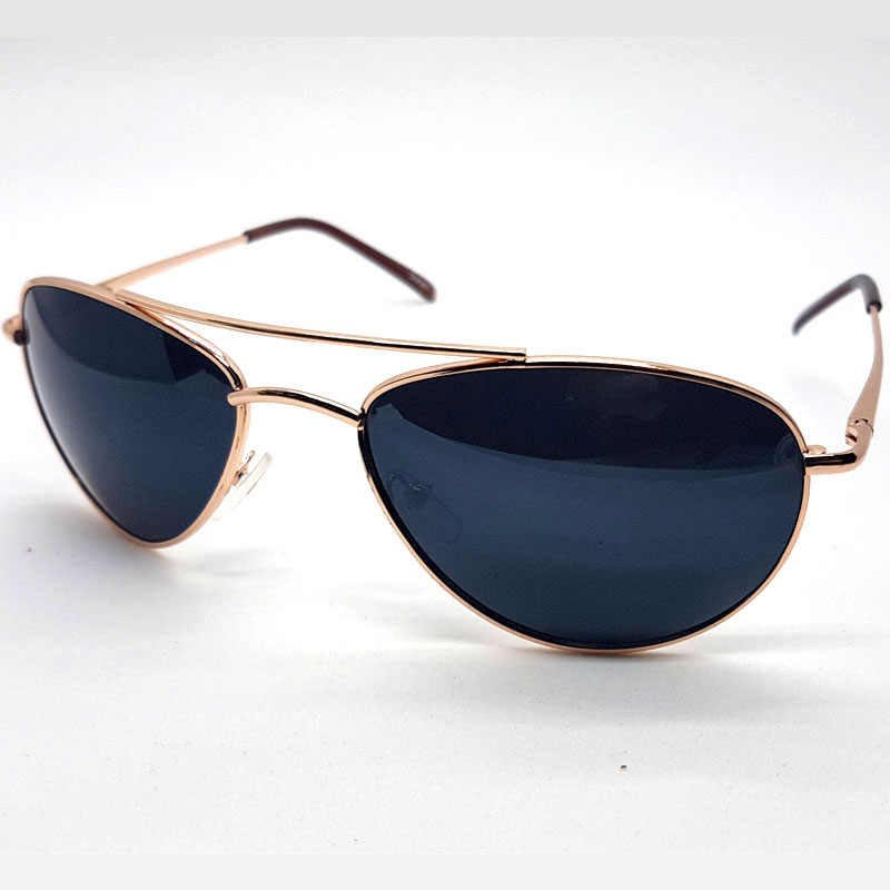 locs Lille kurvet Aviator solbrille – Kobberfarvet
