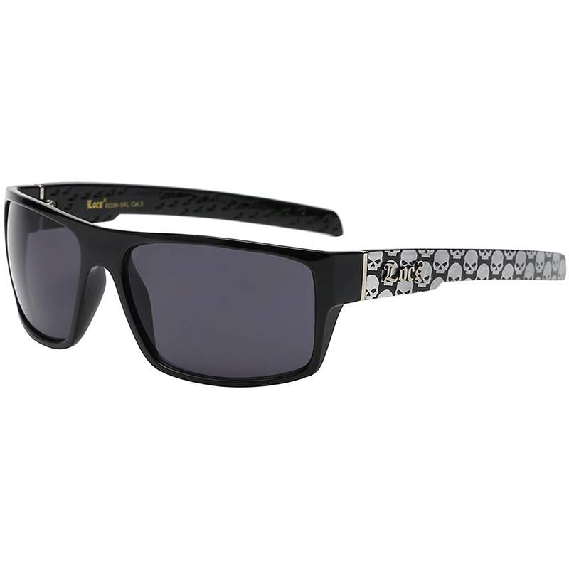 locs Locs Solbriller – Black Vato Skull | Sølv