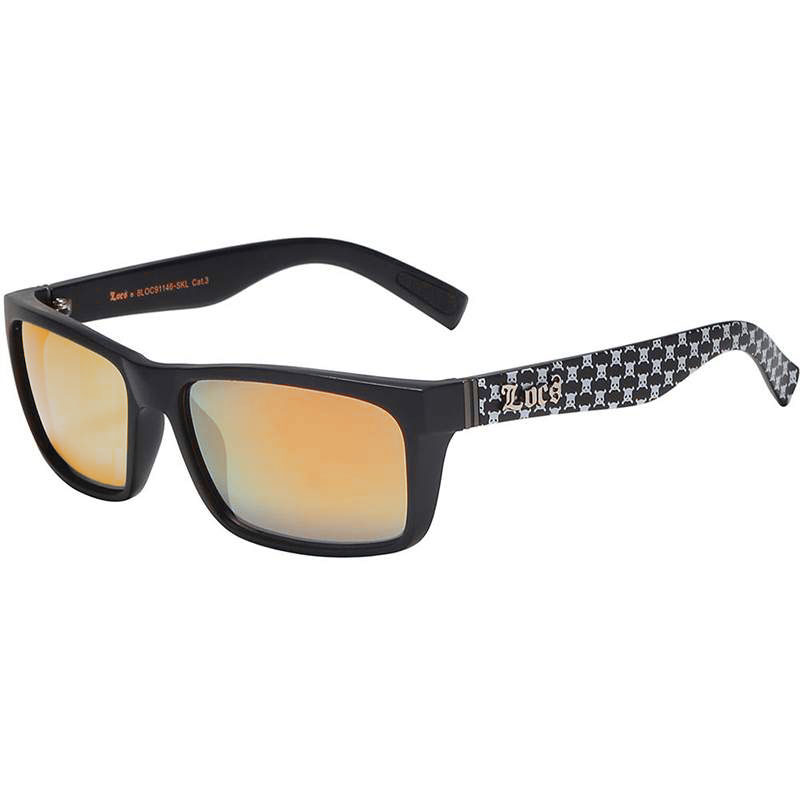 locs Locs Solbriller – Calavera | Orange Spejlglas
