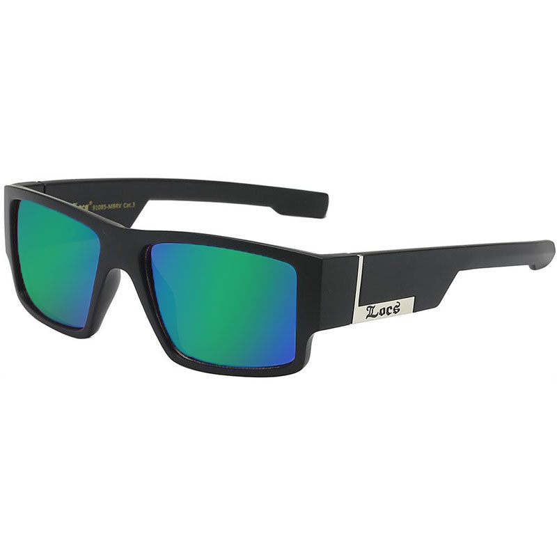 locs Locs Solbriller – Órale | Grøn-blå spejlglas