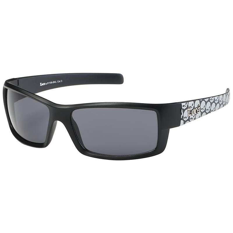 locs Locs Solbriller – Silver Skulls