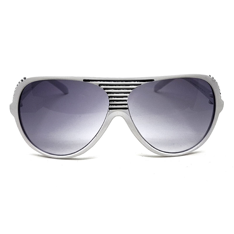 Locs Millionaire Stripe Solbriller – Hvid