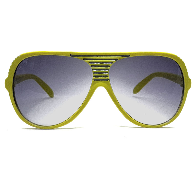 Locs Millionaire Stripe Solbriller – Neon Lime