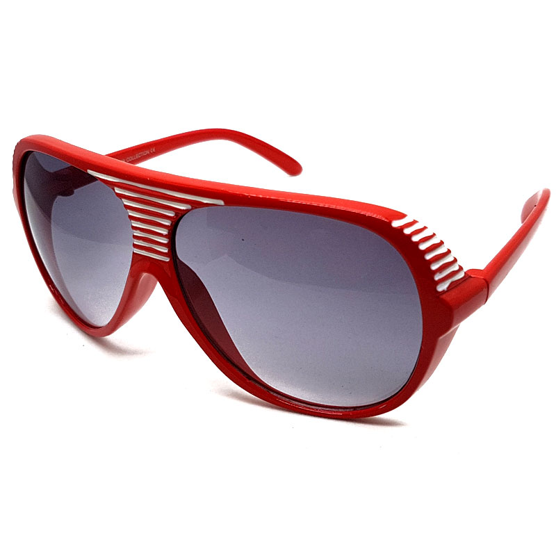 locs Millionaire Stripe Solbriller – Rød