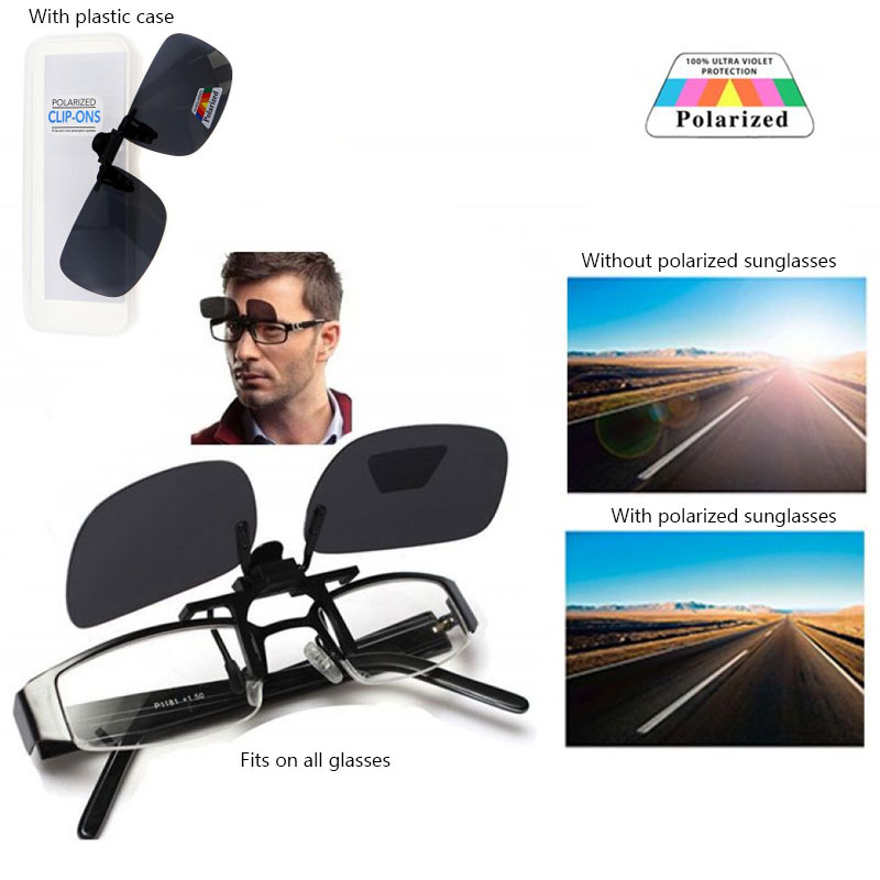 Locs Mørke Polariserede Clip-On Solbriller – Dallas