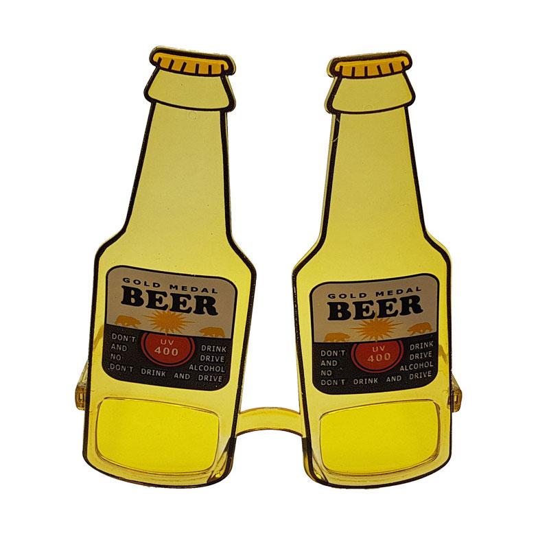 locs Øl Briller – Gul ølflaske