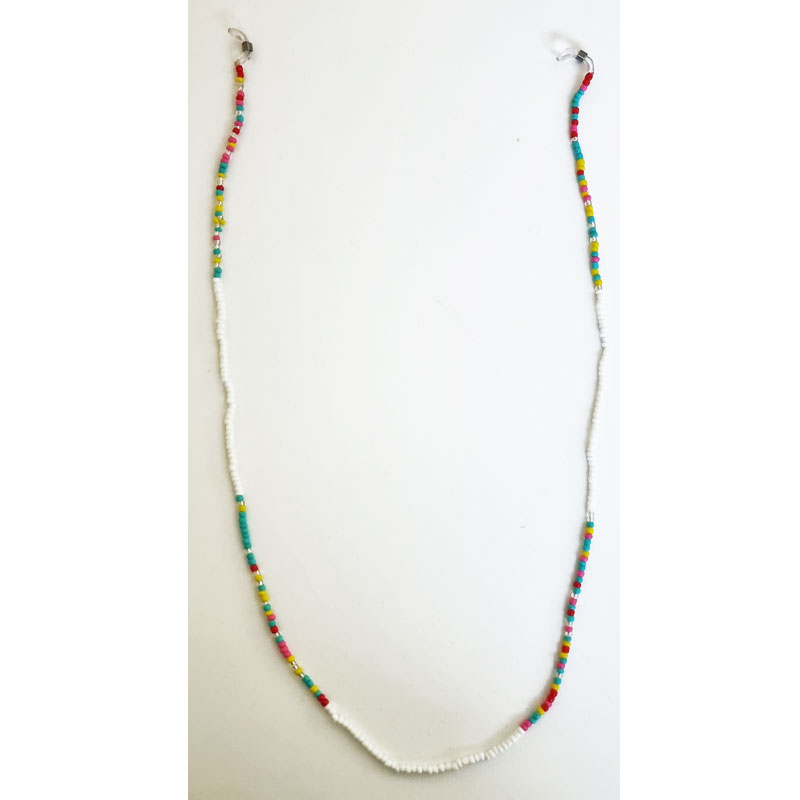 Locs Perle Brillekæde – Hvidt Design