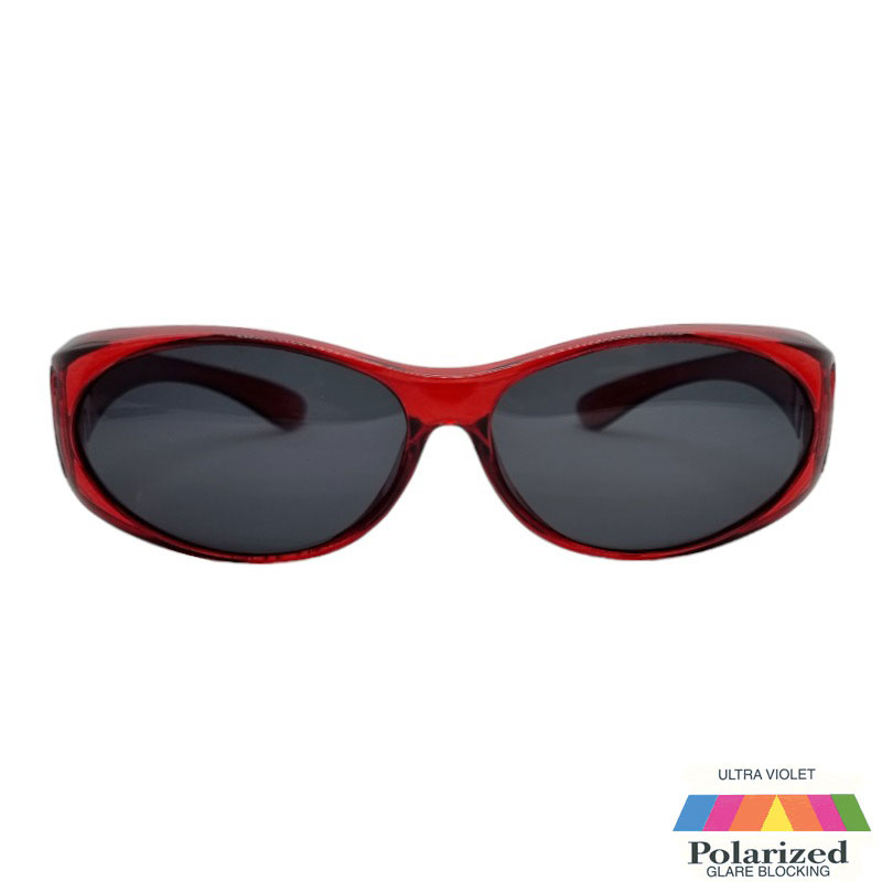 Locs Røde Fit-Over Solbriller – Toledo | Mørke Glas