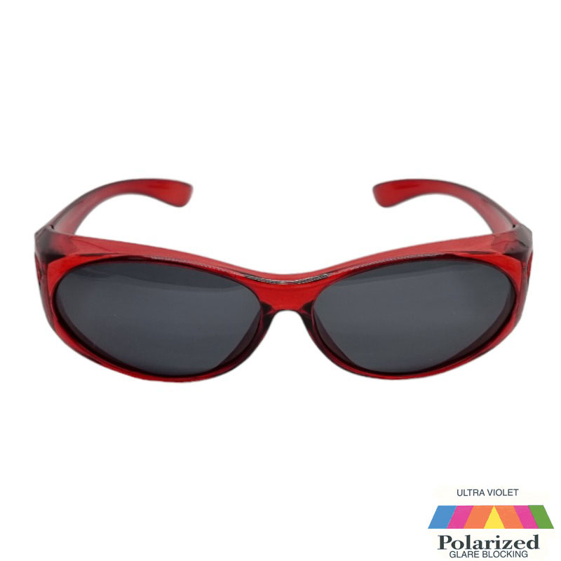 Locs Røde Fit-Over Solbriller – Toledo | Mørke Glas