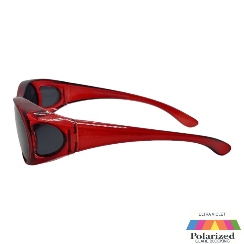 Locs Røde Fit-Over Solbriller – Toledo | Mørke Glas