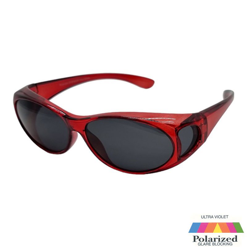 locs Røde Fit-Over Solbriller – Toledo | Mørke glas