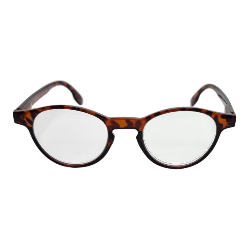 Locs Runde Brun Turtle Læsebriller – Moskou