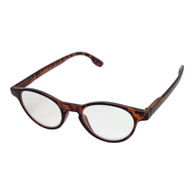 locs Runde brun turtle læsebriller – Moskou