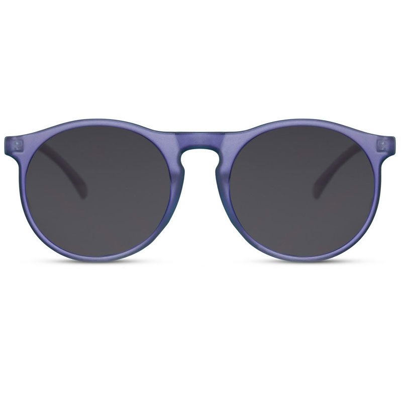 Locs Runde Lilla Solbriller – Mørke Glas