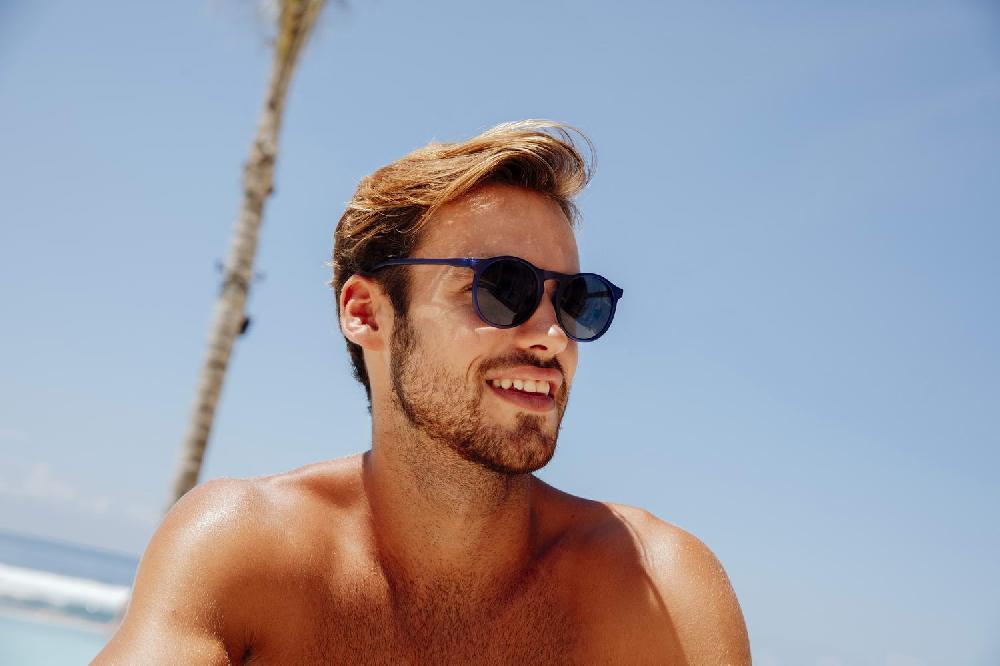 Locs Runde Lilla Solbriller – Mørke Glas