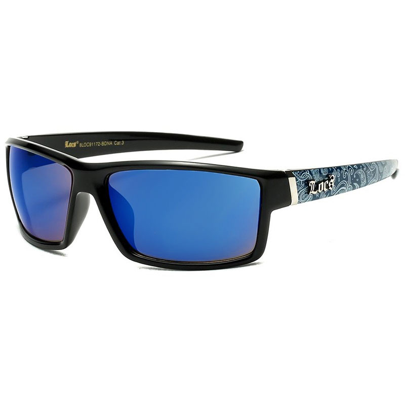 locs Locs Solbriller – Bandana Chingón | Blå – Blå Spejlglas