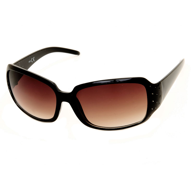 locs Sorte Diamond Woman Solbriller – Brune glas