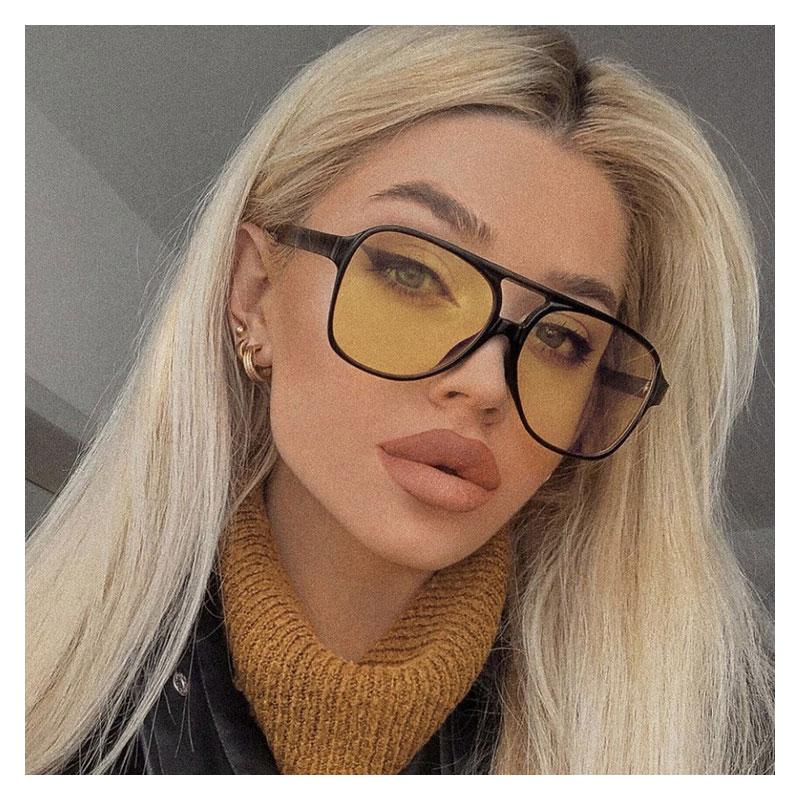 Locs Sorte Firkantede Briller – Kyiv | Gule Glas