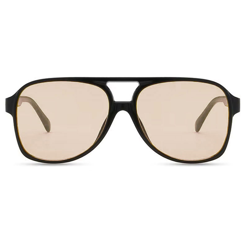 Locs Sorte Firkantede Briller – Kyiv | Lysebrune Glas