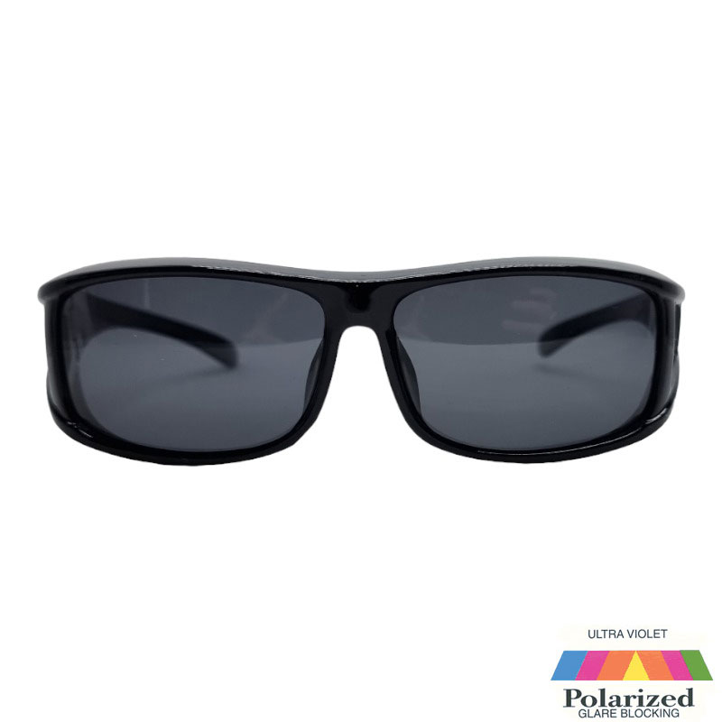 Locs Sorte Fit-Over Solbriller – Alicante | Mørke Glas