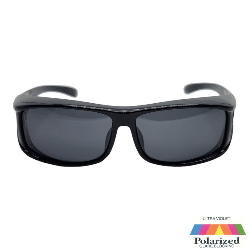 Locs Sorte Fit-Over Solbriller – Alicante | Mørke Glas