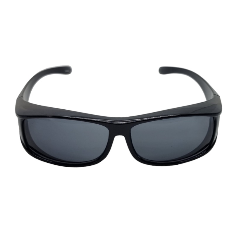 Locs Sorte Fit-Over Solbriller – Mørke Glas – Malaga