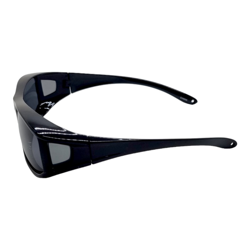 Locs Sorte Fit-Over Solbriller – Mørke Glas – Malaga