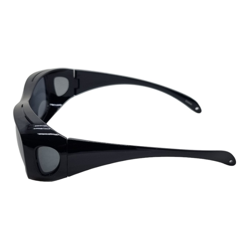 Locs Sorte Fit-Over Solbriller – Mørke Glas – Sevilla