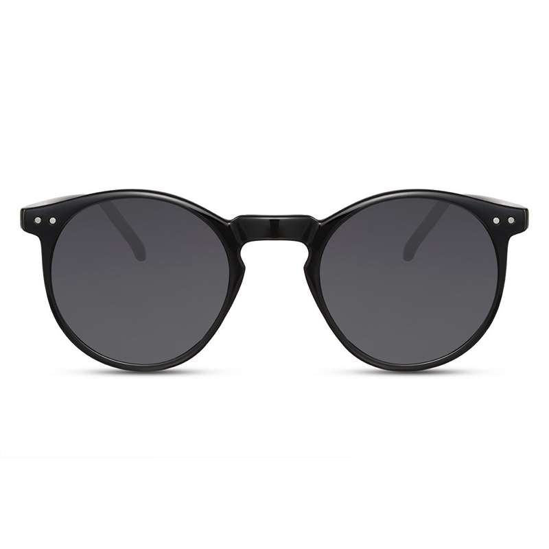 Locs Sorte Runde Solbriller | Nantes – Mørke Glas