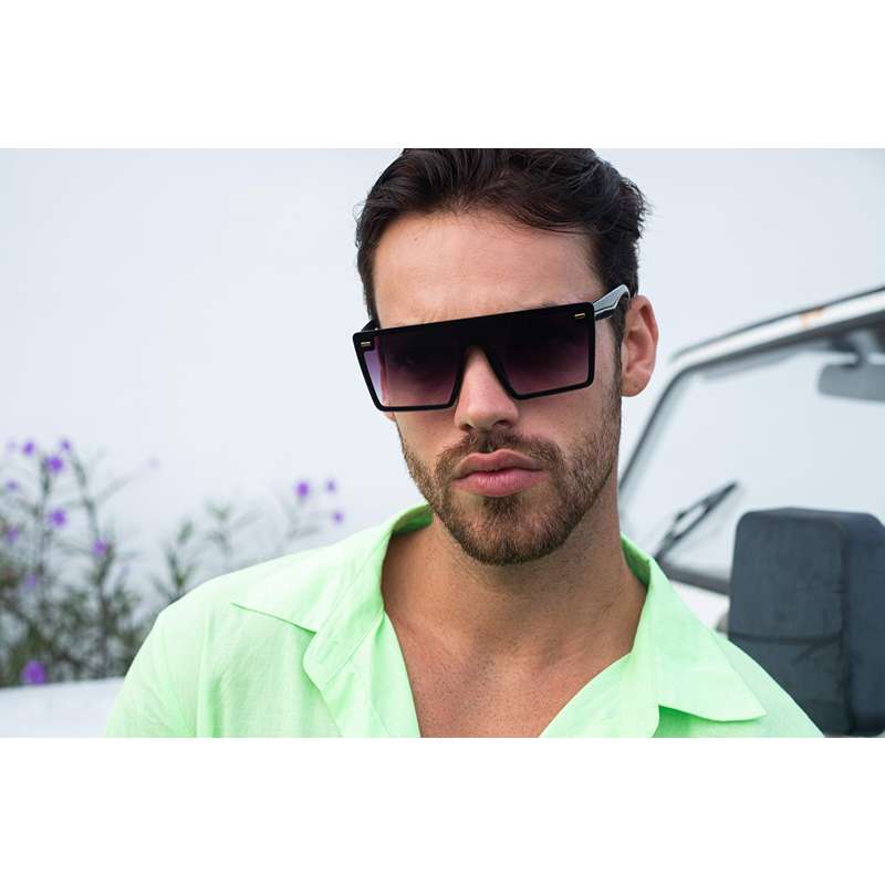 Locs Square Millionaire Solbriller – Sorte